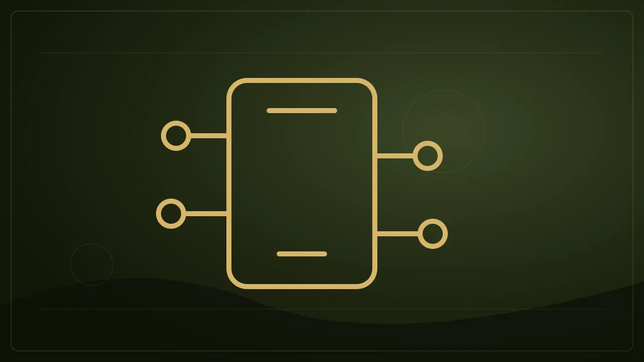 Akıllı telefon ve dijital veri düğümleri illüstrasyonu